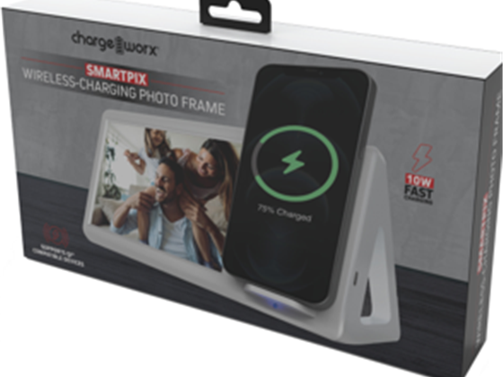 CHARGEWORX - MARCO DE FOTOS CON CARGA INALÁMBRICO RAPIDO PARA SMARTPHONES